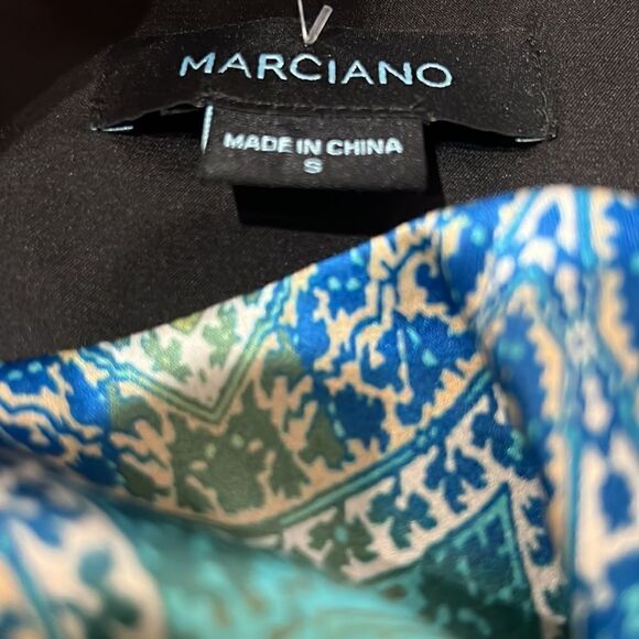 Marciano womens ombre green, blue and black mini dress - Picture 4 of 5